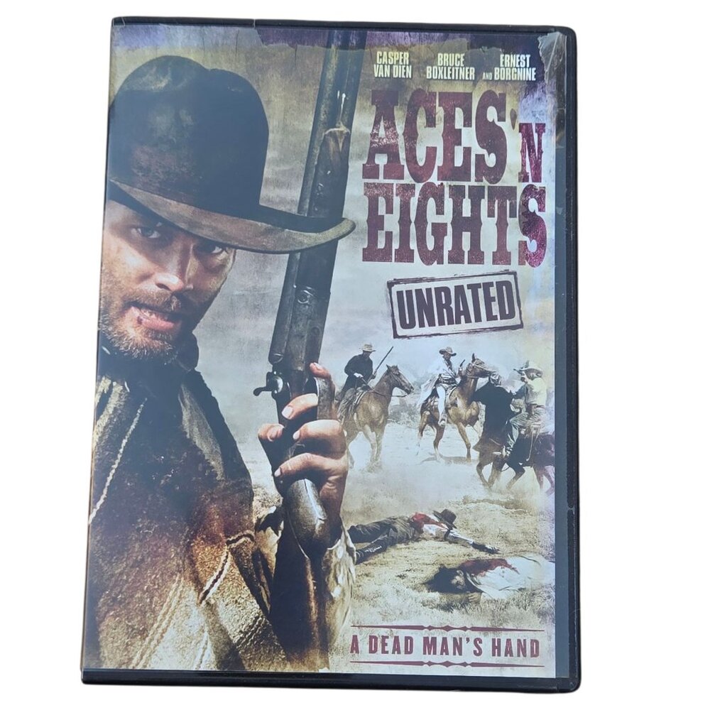 Aces N Eights DVD Unrated Western Film Casper Van Dien Ernest Borgnine 2008